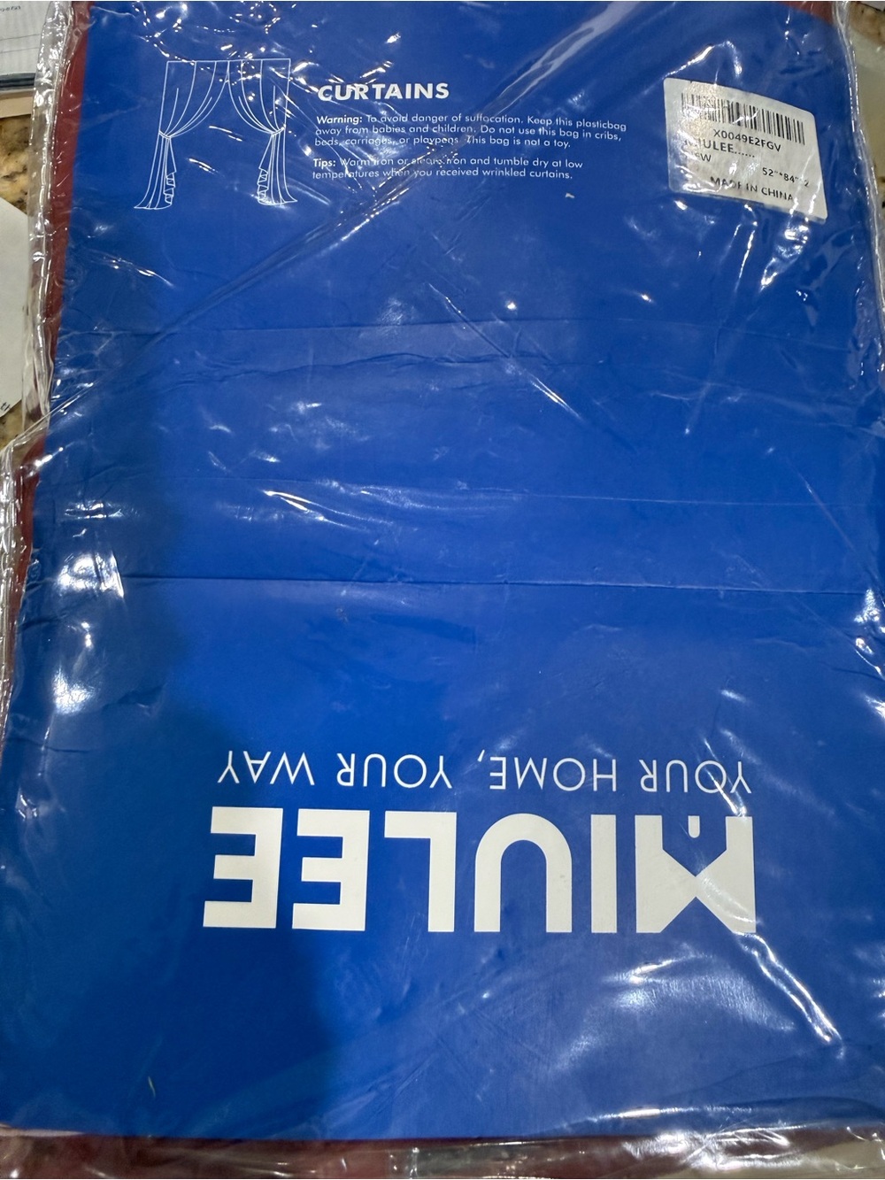 Miulee Curtain red 84 inch in length brand new